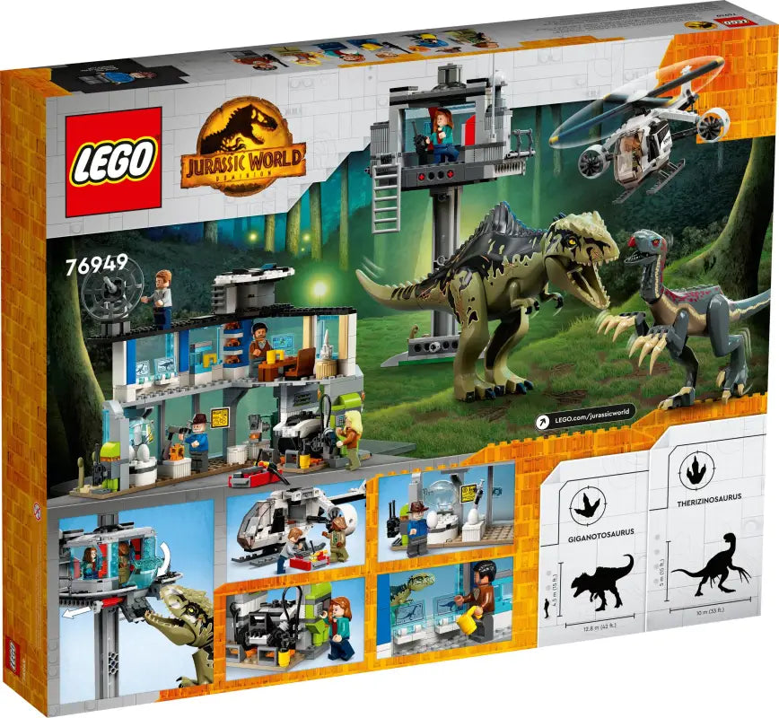Lego Jurassic World: Epischer Giganotosaurus & Therizinosaurus Angriff - 810 Teile Abenteuer NEU!