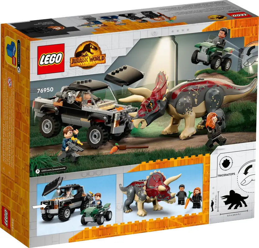 LEGO® Jurassic World Triceratops-Angriff - 76950 NEU! | Abenteuerliche Dino-Action für endlosen Spielspaß - 320 Teile