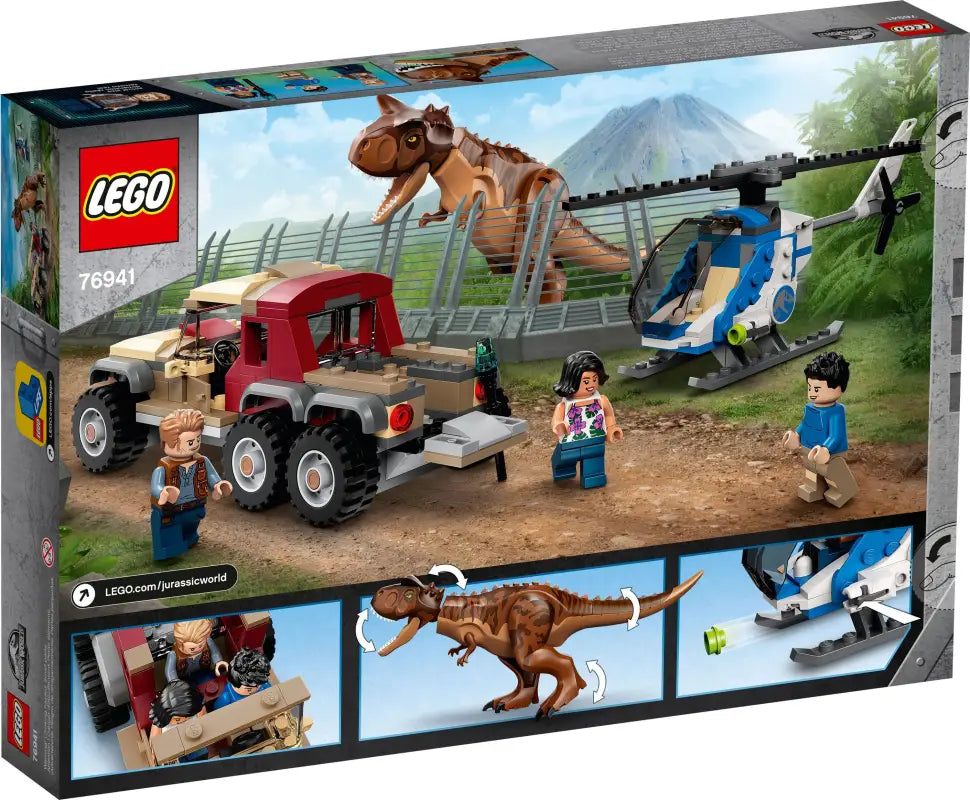 LEGO® Jurassic World Carnotaurus-Verfolgung - 76941 NEU! | Abenteuer pur mit 240 Teilen!