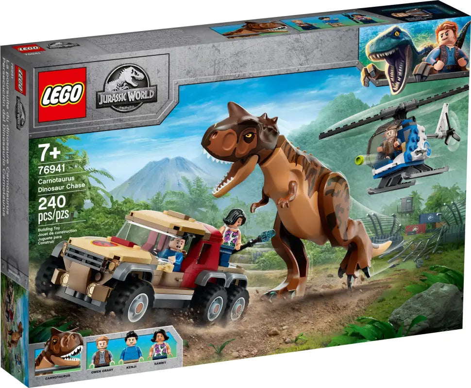LEGO® Jurassic World Carnotaurus-Verfolgung - 76941 NEU! | Abenteuer pur mit 240 Teilen!
