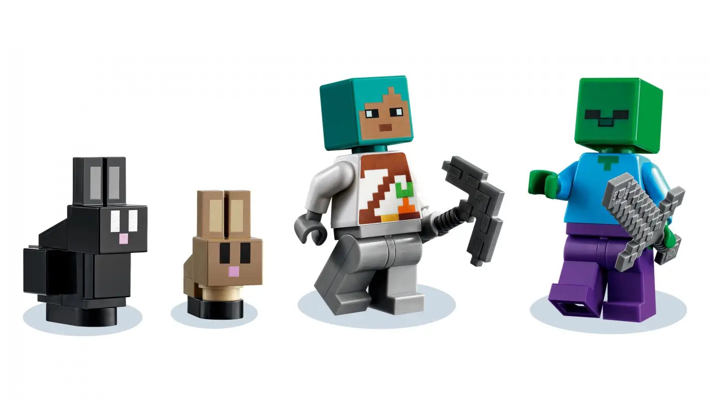 LEGO® Minecraft Kaninchenranch - 21181 NEU! | Erschaffe Dein Pixel-Abenteuer mit 340 Teilen!