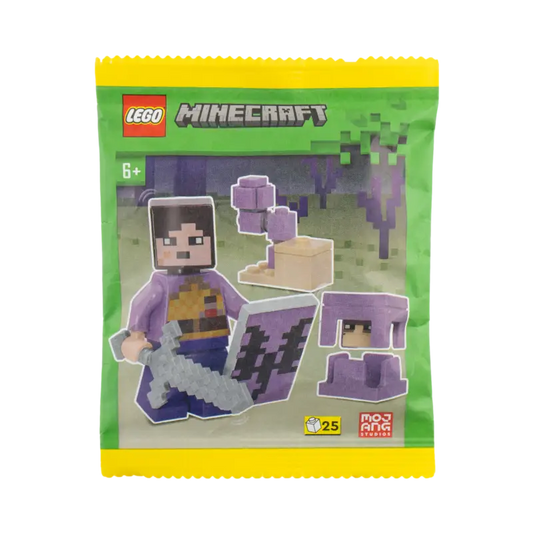 LEGO® Minecraft Paperbag – End-Krieger mit Shulker & Chorus-Pflanze