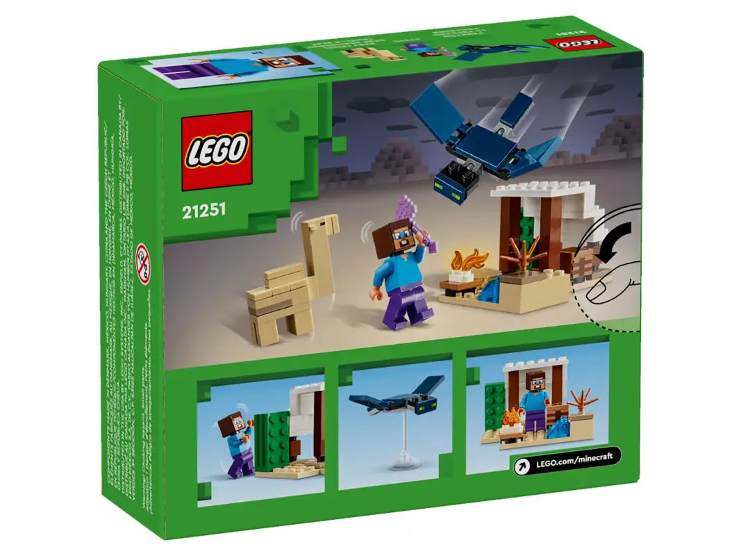 LEGO® Minecraft Abenteuer: Steves Wüstenexpedition - 21251 NEU! Dein kreatives Bauabenteuer beginnt hier!