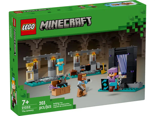 LEGO® Minecraft Waffenkammer 21252 NEU - Gestalte Deine Ultimative Verteidigungsstrategie mit 203 Teilen!