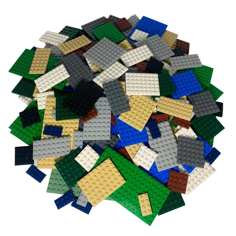 LEGO® Platten Bauplatten Bunt Gemischt NEU! Menge 100x