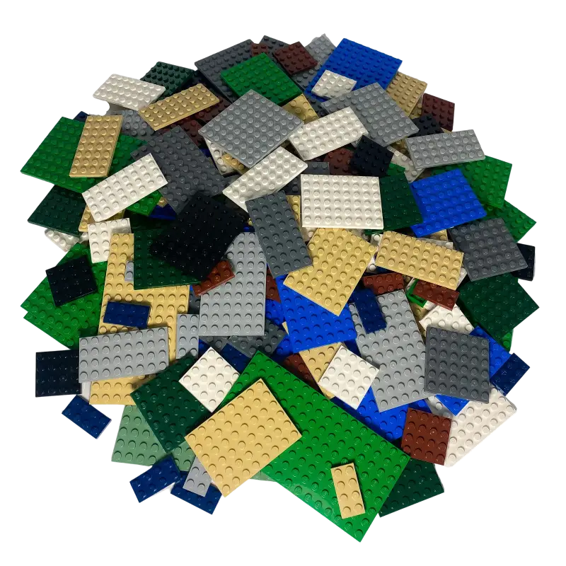 LEGO® Platten Bauplatten Bunt Gemischt NEU! Menge 10x