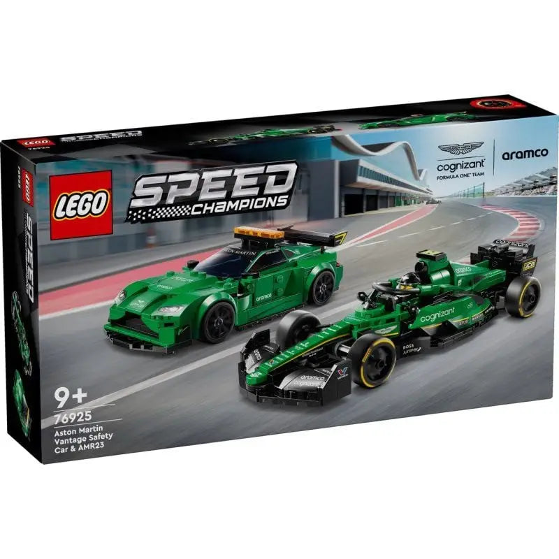 LEGO® Speed Champions: Aston Martin AMR23 & Safety Car – Ultimatives Formel-1-Rennabenteuer mit 2 Rennwagen Minifiguren
