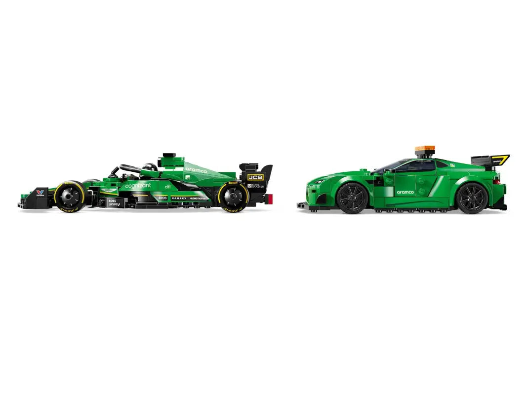 LEGO® Speed Champions: Aston Martin AMR23 & Safety Car – Ultimatives Formel-1-Rennabenteuer mit 2 Rennwagen Minifiguren