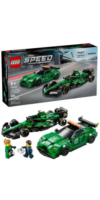 LEGO® Speed Champions: Aston Martin AMR23 & Safety Car – Ultimatives Formel-1-Rennabenteuer mit 2 Rennwagen Minifiguren