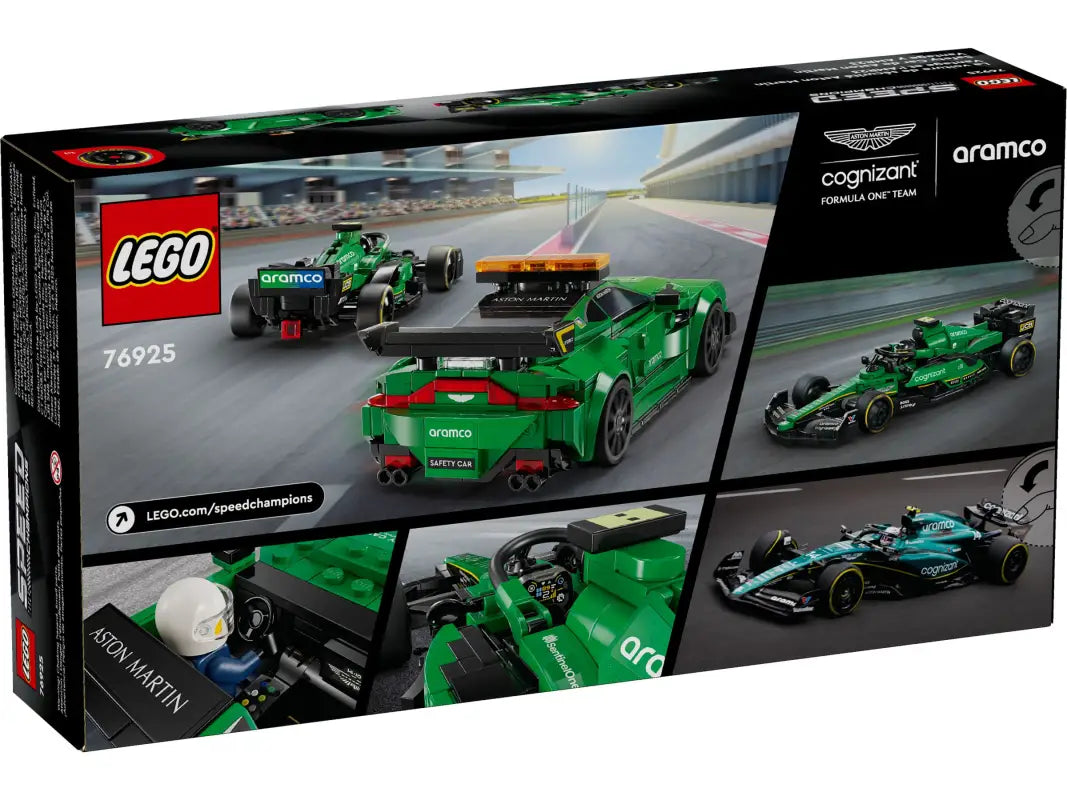 LEGO® Speed Champions: Aston Martin AMR23 & Safety Car – Ultimatives Formel-1-Rennabenteuer mit 2 Rennwagen Minifiguren
