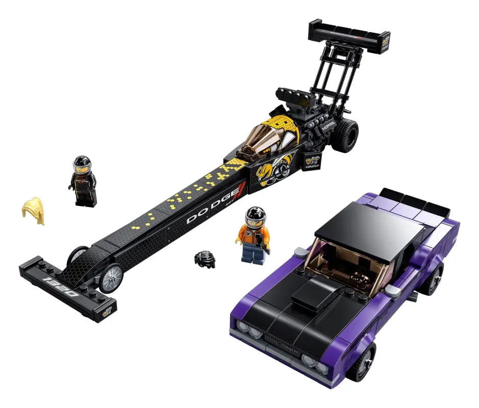 LEGO® Speed Champions Mopar Dodge//SRT Dragster & 1970 Dodge Challenger - 76904 | Rasante Bau-Action mit 627 Teilen