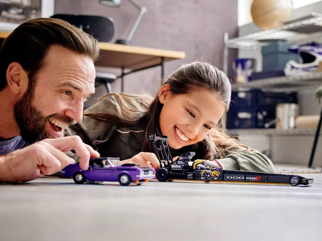 LEGO® Speed Champions Mopar Dodge//SRT Dragster & 1970 Dodge Challenger - 76904 | Rasante Bau-Action mit 627 Teilen