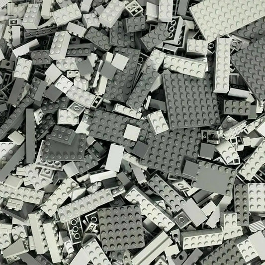 LEGO® Steine Sondersteine Hellgrau Dunkelgrau Gemischt NEU! Menge 200x