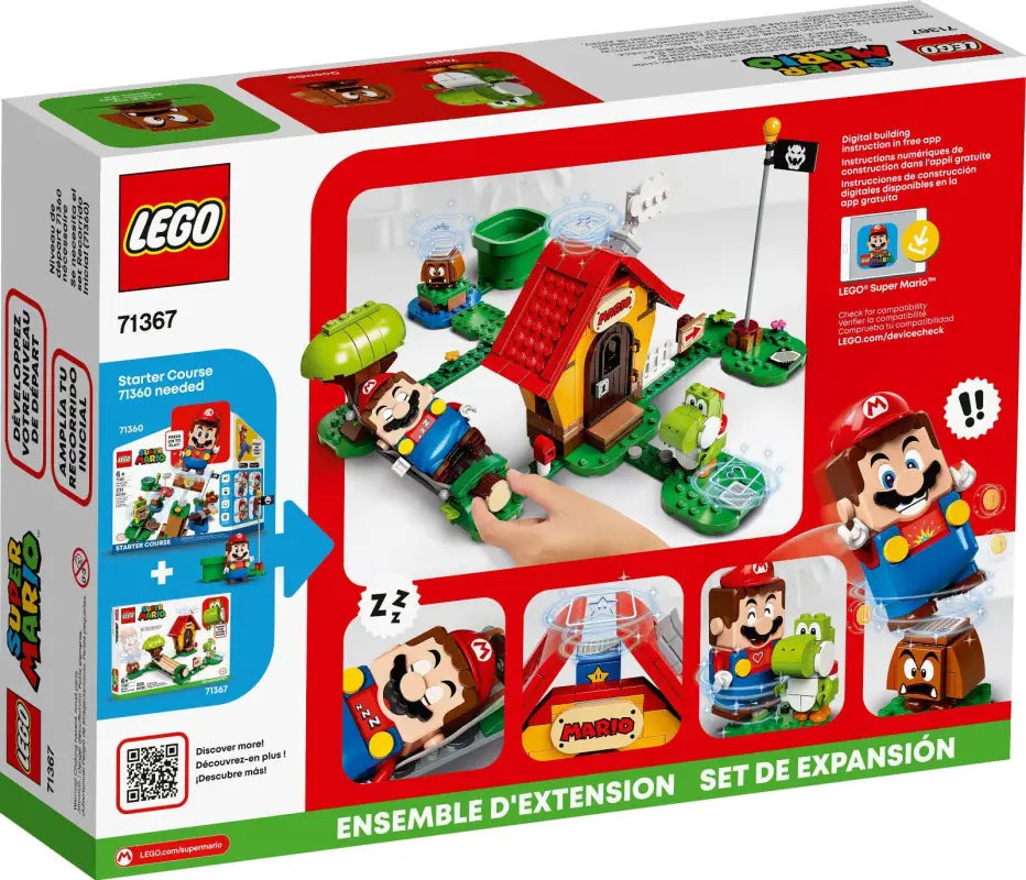 LEGO® Super Mario Abenteuer: Marios Haus & Yoshi Erweiterungsset - 71367 NEU! | Kreatives Spielerlebnis mit 205 Teilen