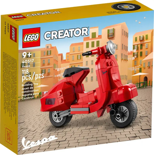 LEGO® Vespa Ferrarirot - 40517: Stylisches Bauvergnügen mit 118 Teilen für echte Sammler! NEU!