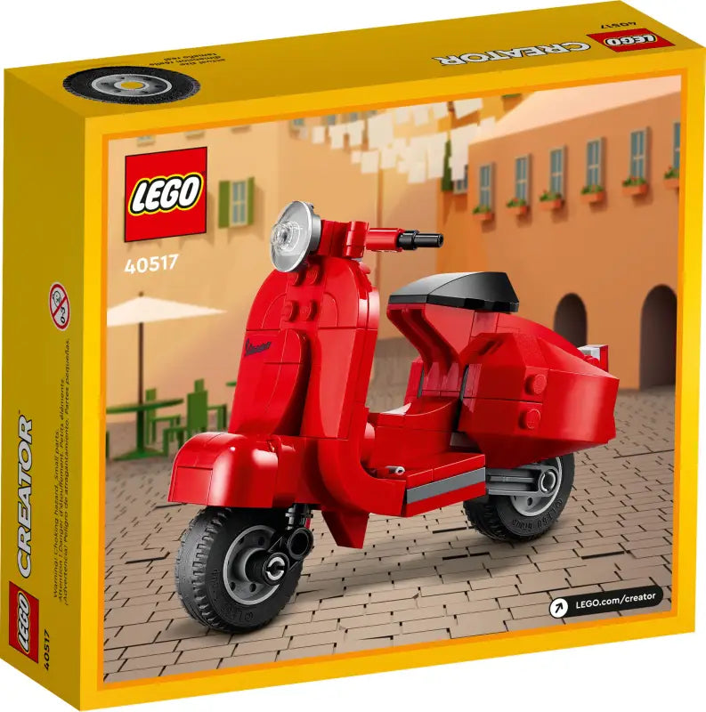 LEGO® Vespa Ferrarirot - 40517: Stylisches Bauvergnügen mit 118 Teilen für echte Sammler! NEU!
