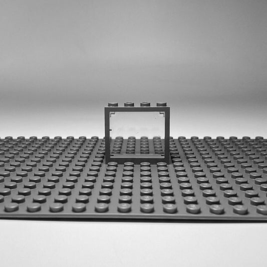 Cadre gris transparent pour fenêtre LEGO® 1x4x3 pour maison, bâtiment NOUVEAU ! Quantité 5x 