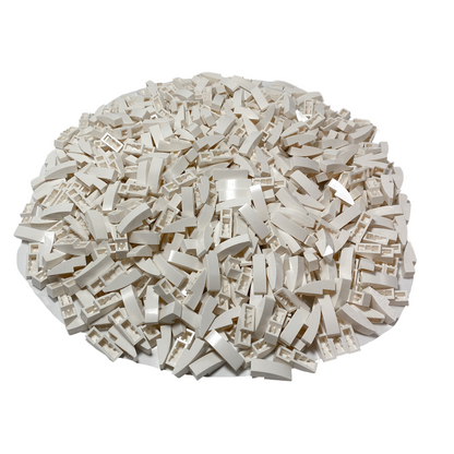 LEGO® 1x3 roof tiles curved roof half arch brick white for roof - 50950 NEW! Quantity 100x 