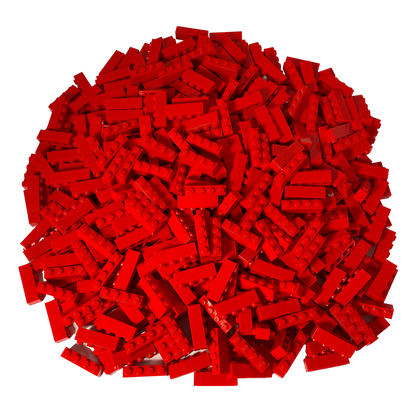 LEGO® 1x4 bricks Hochsteine ​​Red - 3010 NEW! Quantity 250x 