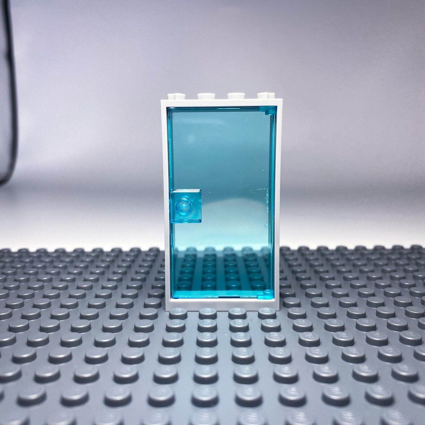 LEGO® 1x4x6 Türen Transparent Blau und weißer Rahmen für Haus, Gebäude NEU! Menge 10x