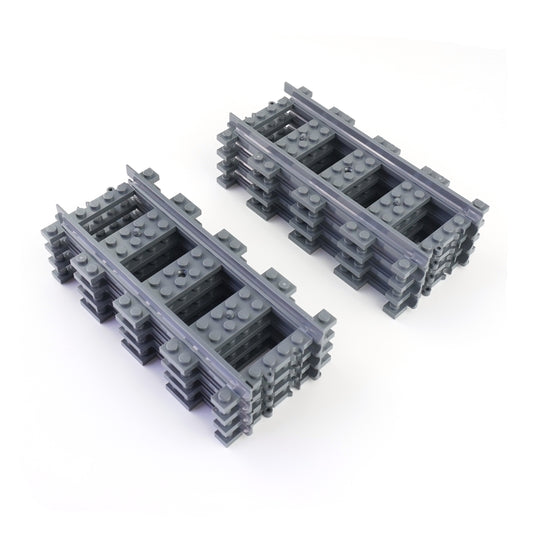 LEGO® City Railway Tracks Straight Dark Gray - 53401 NEW! Quantity 10x 