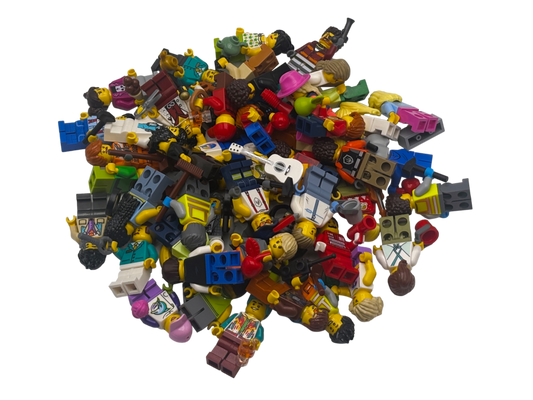 LEGO® City 10 Minifiguren Figuren Konvolut mit Zubehör und Kopfbedeckungen 10 Stück